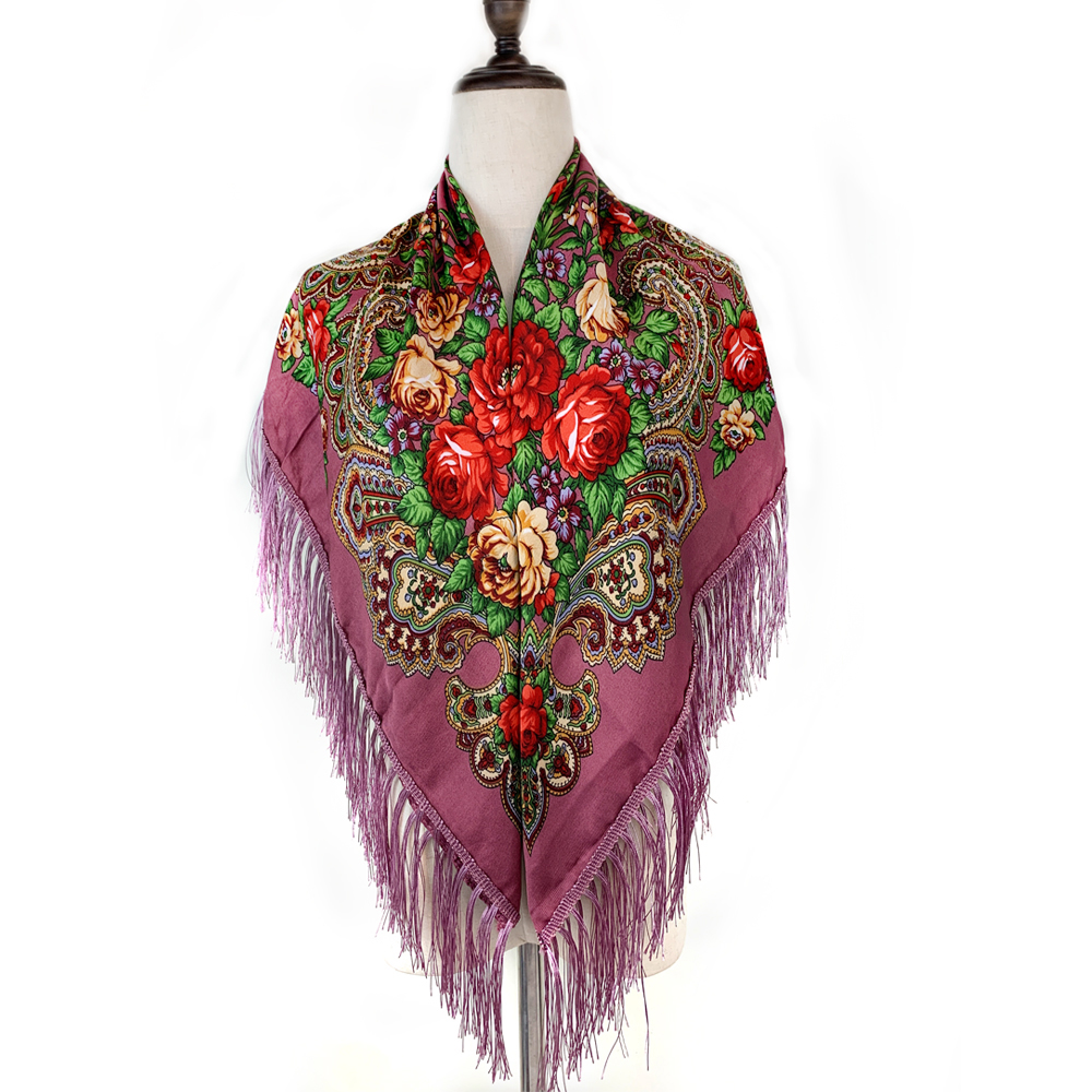 115*115cm Luxury Floral Print  - Bandana Cotton 리뷰 및 가격