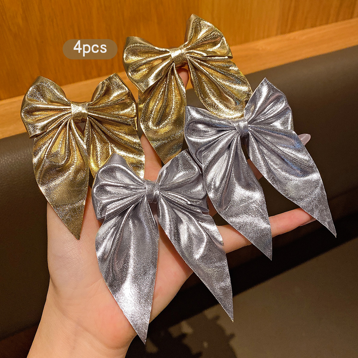 4 fashionable bow hair clips i - Tie Clip Silver 리뷰 및 가격