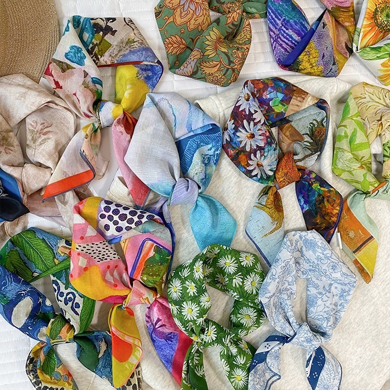 100% Cotton Square Scarf For W - Bandana Cotton 리뷰 및 가격