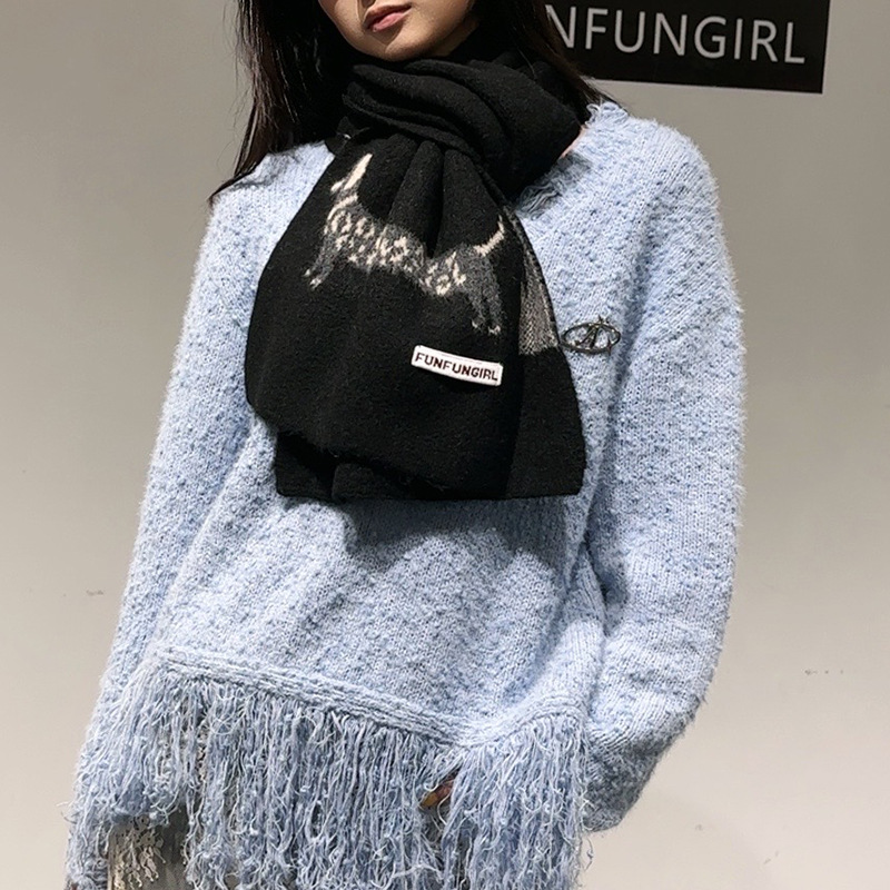 Korean Version Wool Blend Pupp - Muffler Men Wool 리뷰 및 가격