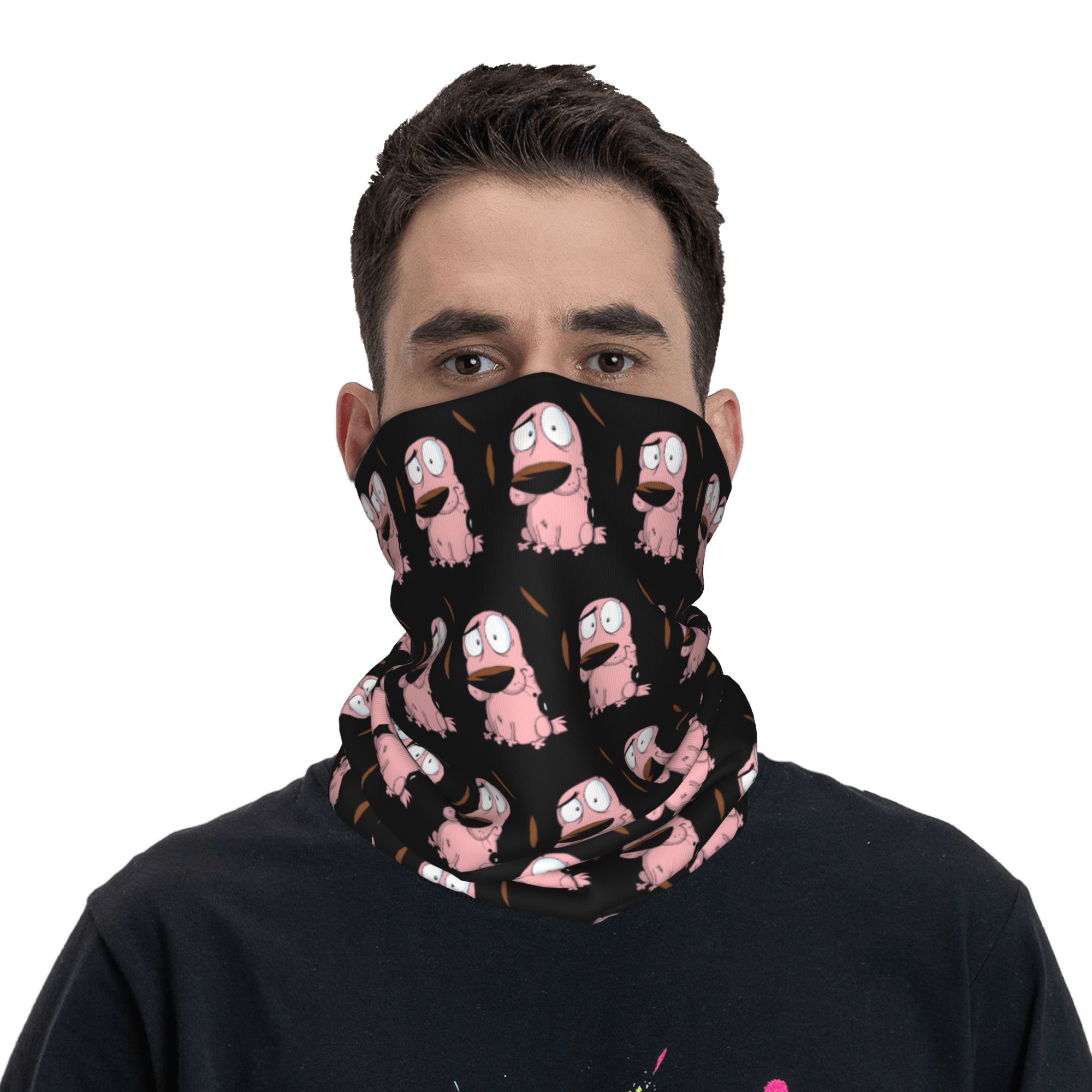 Custom Cartoon Courage Dog Win - Neck Warmer Tube 리뷰 및 가격
