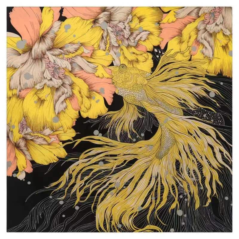 130CM*130CM Silk Scarf Women L - Silk Neck Scarf 리뷰 및 가격