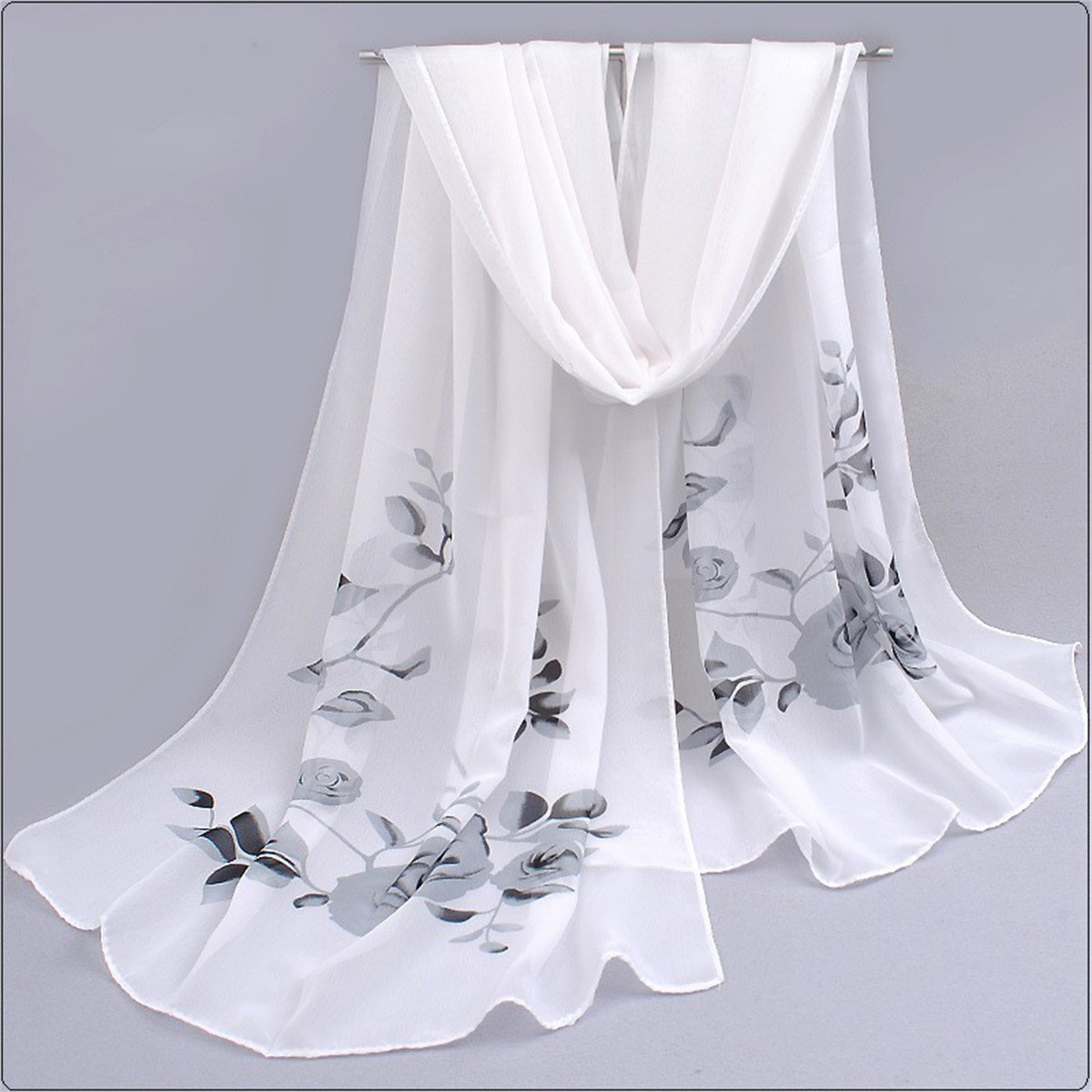 1pcs Chiffon Scarf Simple Eleg - Face Scarf Mask 리뷰 및 가격