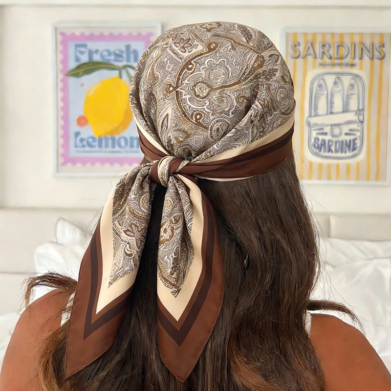 Luxury Women Silk Square Scarf - Scarf Silk Square 리뷰 및 가격
