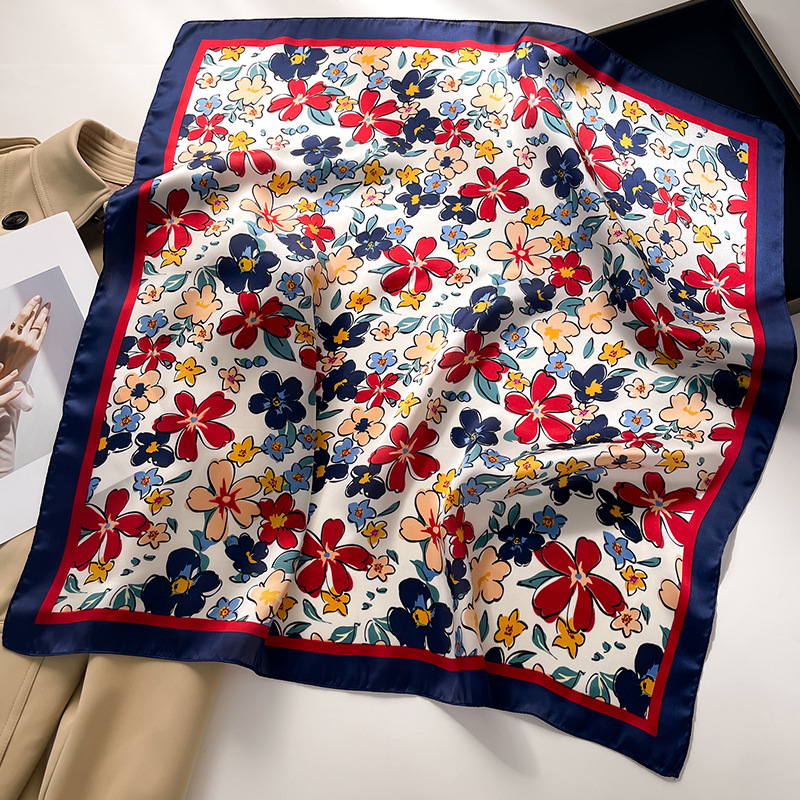 Luxury Square Scarf For Women  - Scarf Silk Square 리뷰 및 가격
