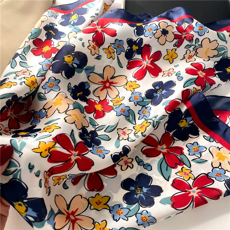 Luxury Square Scarf For Women  - Scarf Silk Square 리뷰 및 가격