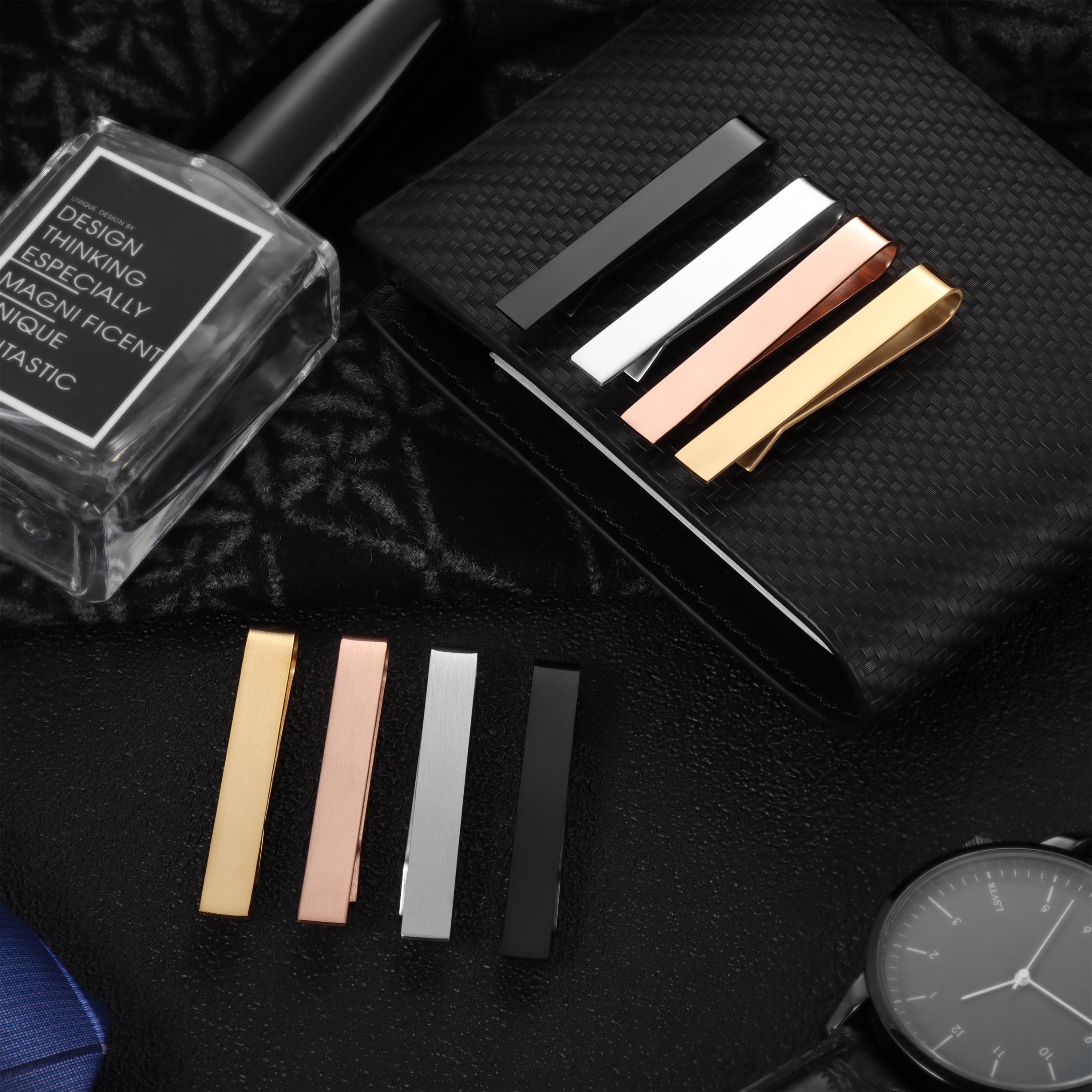 HAWSON 2 in shiny and brushTie - Tie Bar Set Gift 리뷰 및 가격