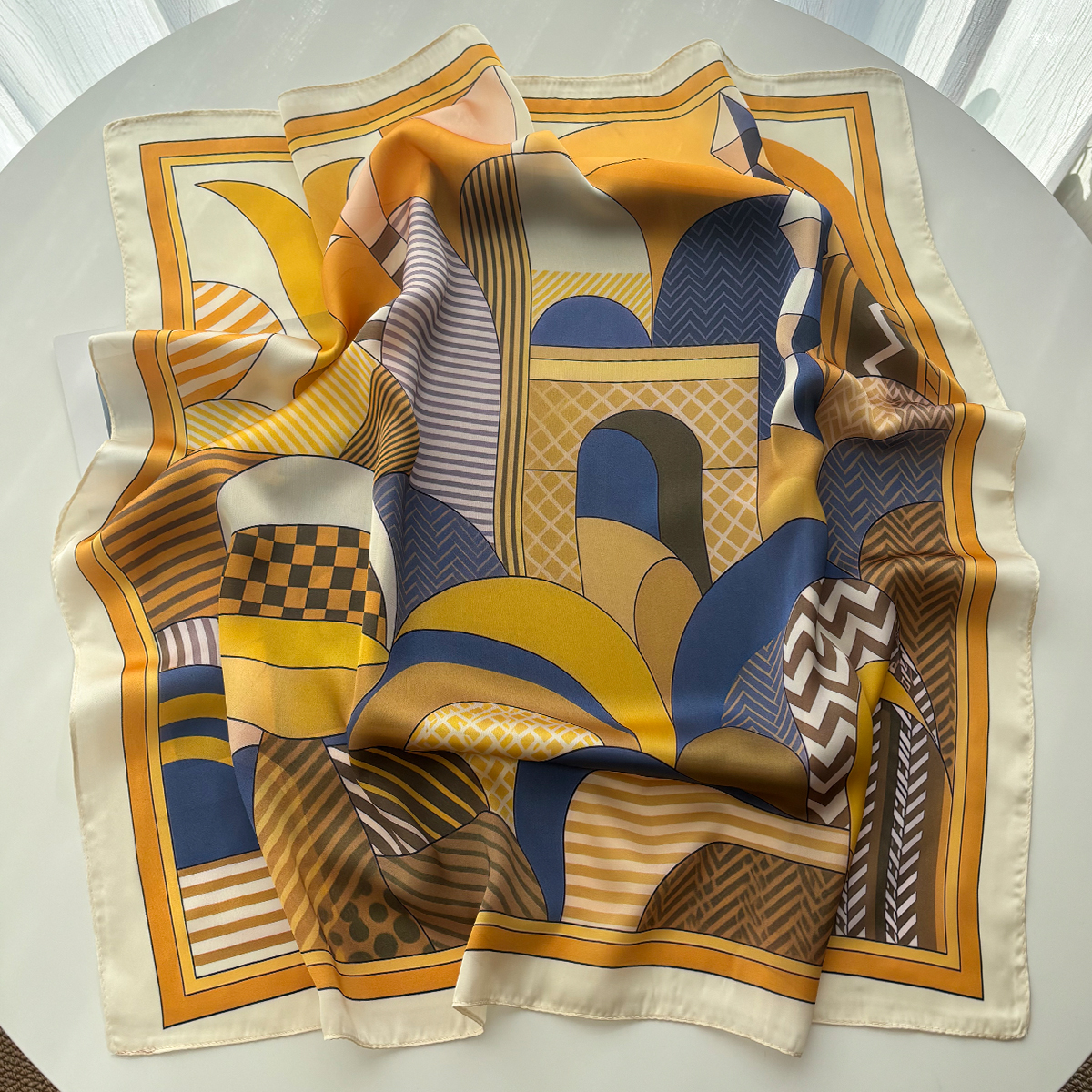Luxury Square Scarf For Women  - Scarf Silk Square 리뷰 및 가격