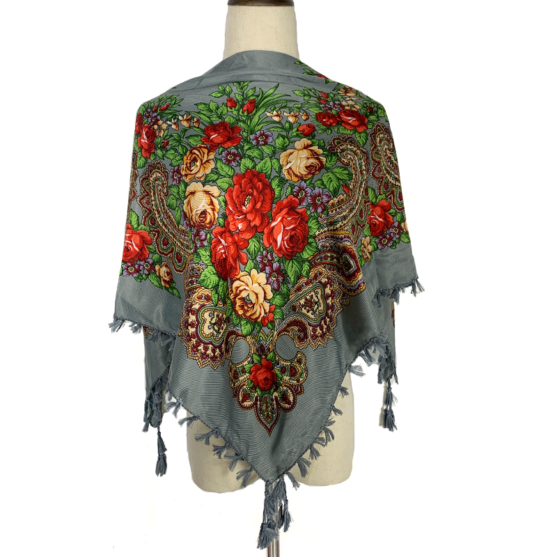 90*90cm WomenRussian Floral Sq - Bandana Cotton 리뷰 및 가격