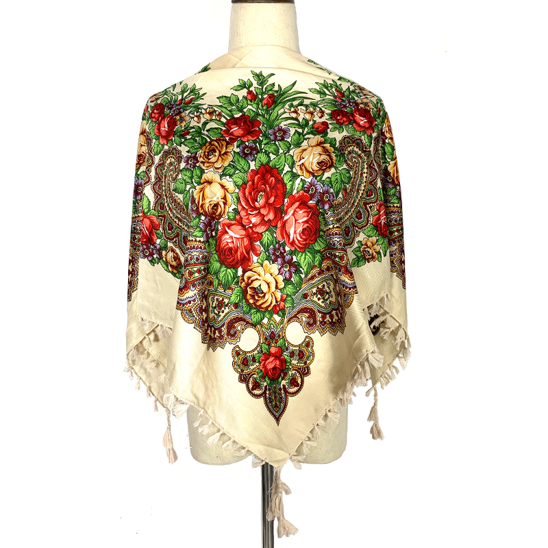 90*90cm WomenRussian Floral Sq - Bandana Cotton 리뷰 및 가격
