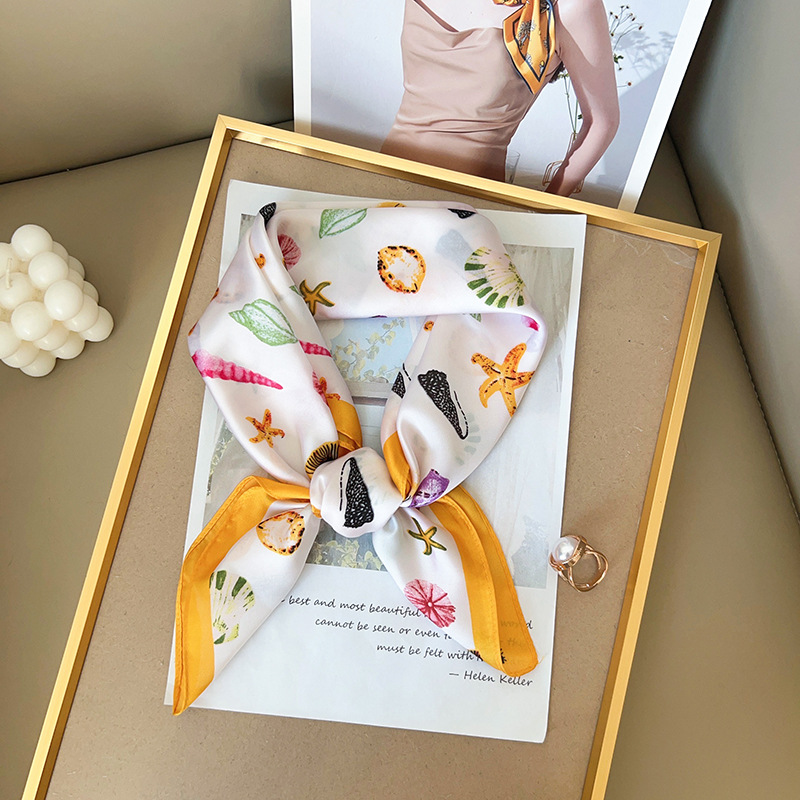 Women Silk Feeling Square Scar - Head Wrap Turban 리뷰 및 가격