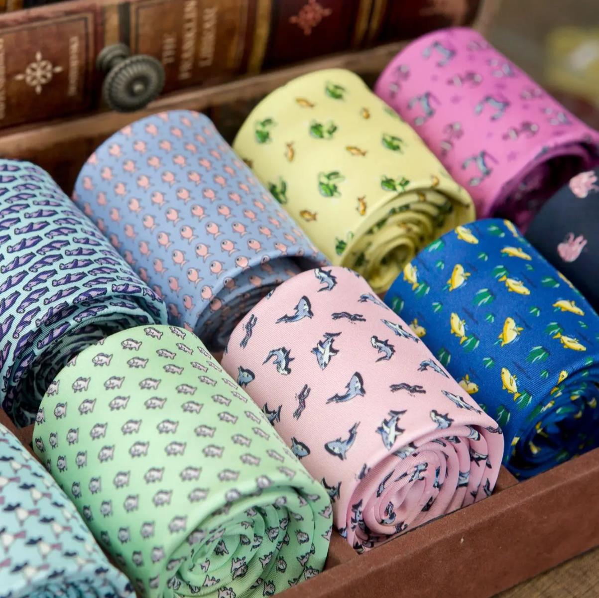 Multicolor Colorful Character  - Skinny Tie Men 리뷰 및 가격
