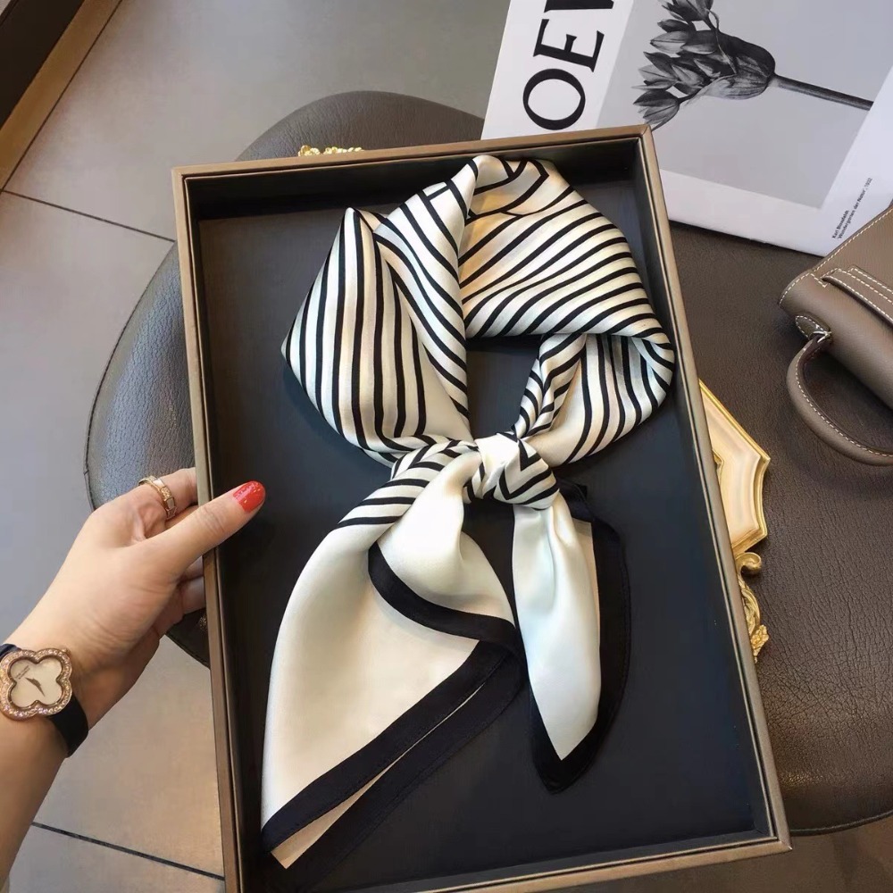 70×70cm Satin Square Scarf, Si - Scarf Silk Square 리뷰 및 가격