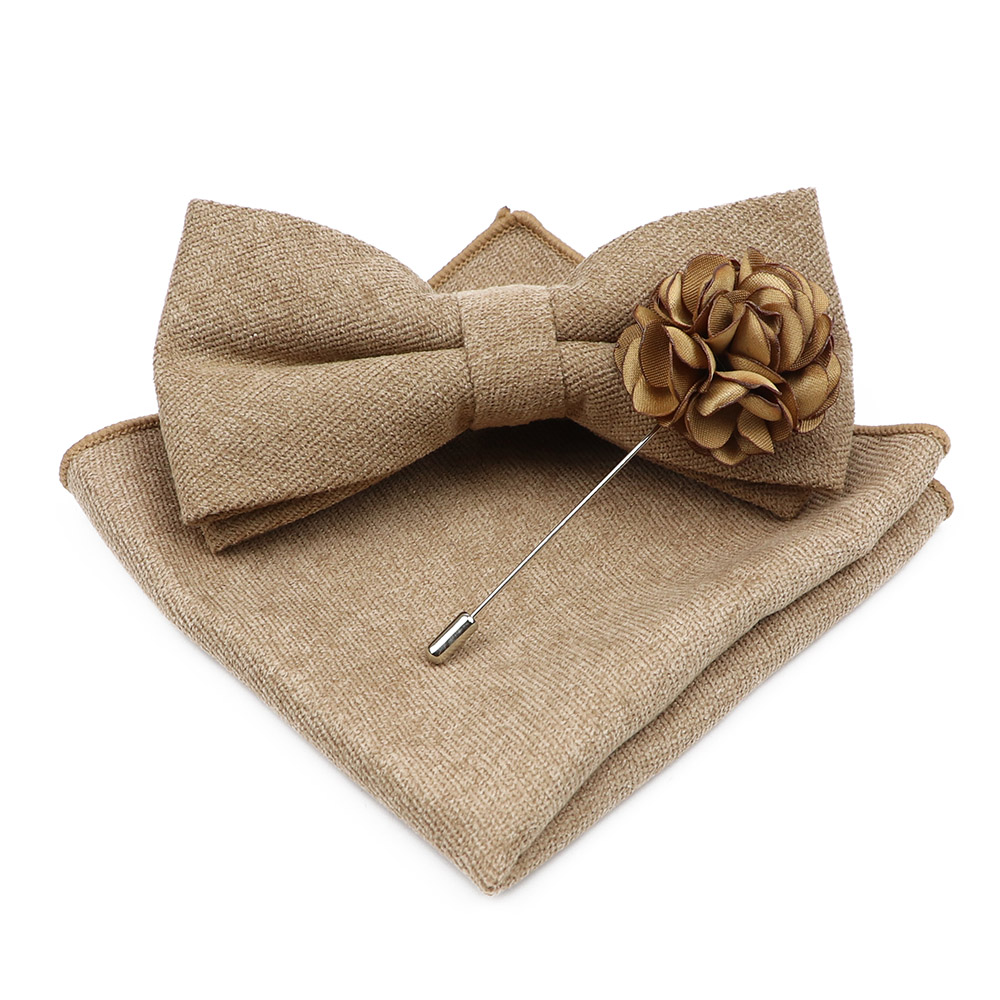 Mens Solid Color Cotton Bowtie - Handkerchief Cotton Men 리뷰 및 가격