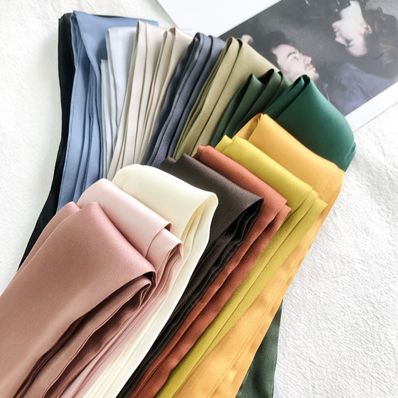 5x200cm Satin Silk Narrow Scar - Silk Neck Scarf 리뷰 및 가격