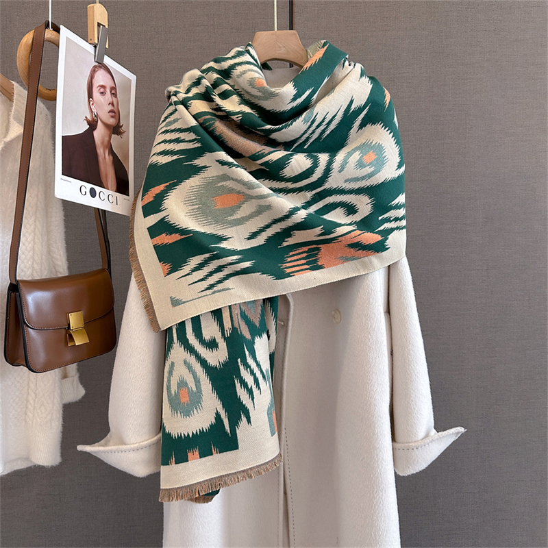 2025 Brand Warm Cashmere Ponch - Woven Scarf Blanket 리뷰 및 가격