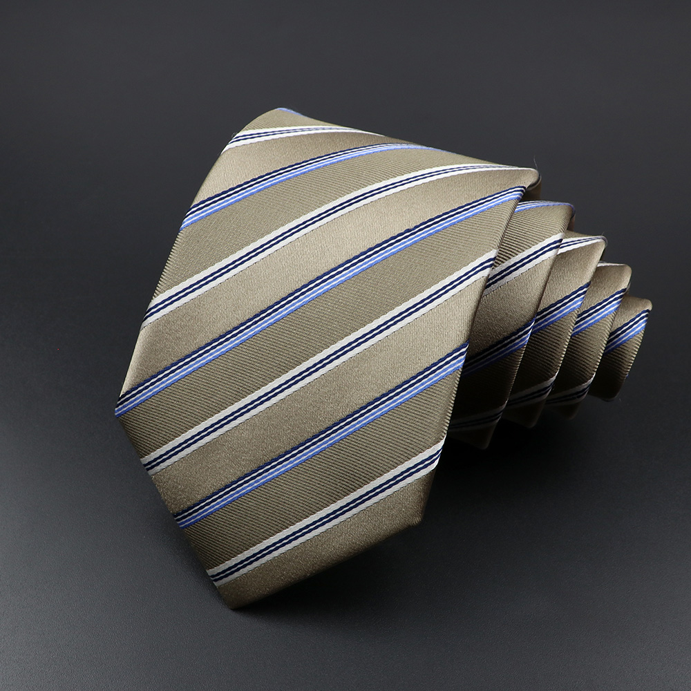 100% Silk Tie 8 cm Stripe Neck - Silk Tie Striped 리뷰 및 가격
