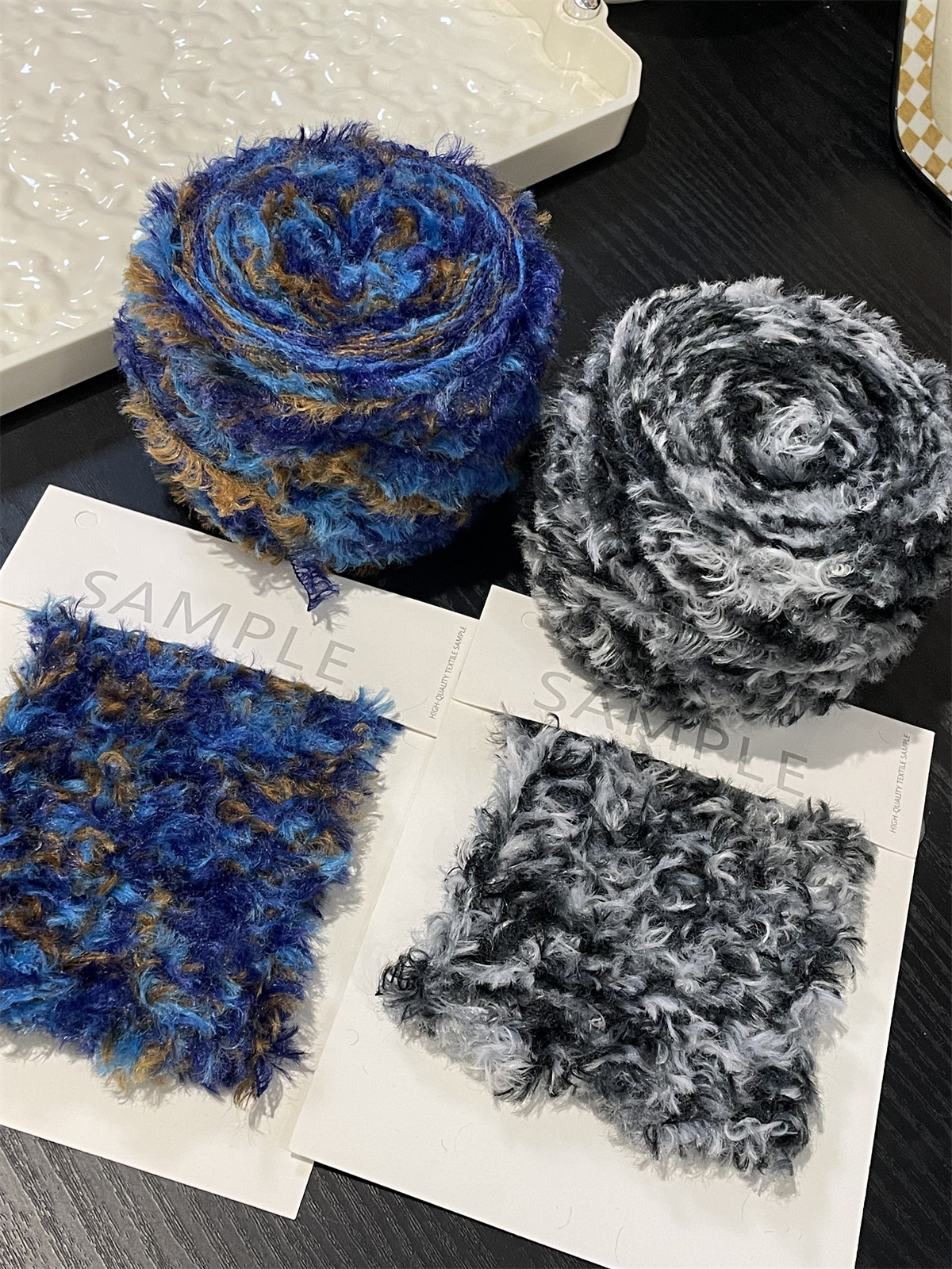 100g Colored Space-dyed Fur Ya - Woven Scarf Blanket 리뷰 및 가격