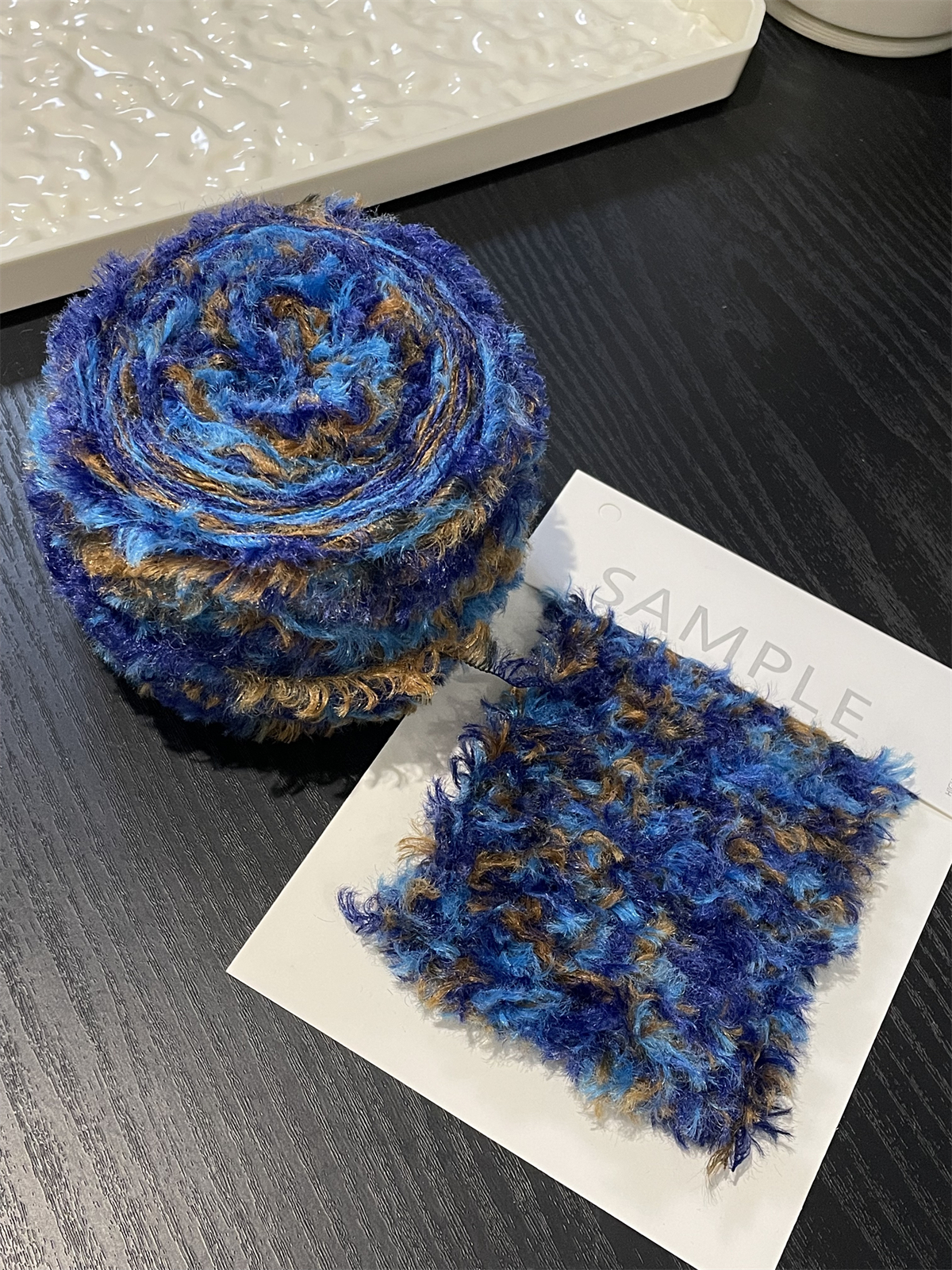 100g Colored Space-dyed Fur Ya - Woven Scarf Blanket 리뷰 및 가격