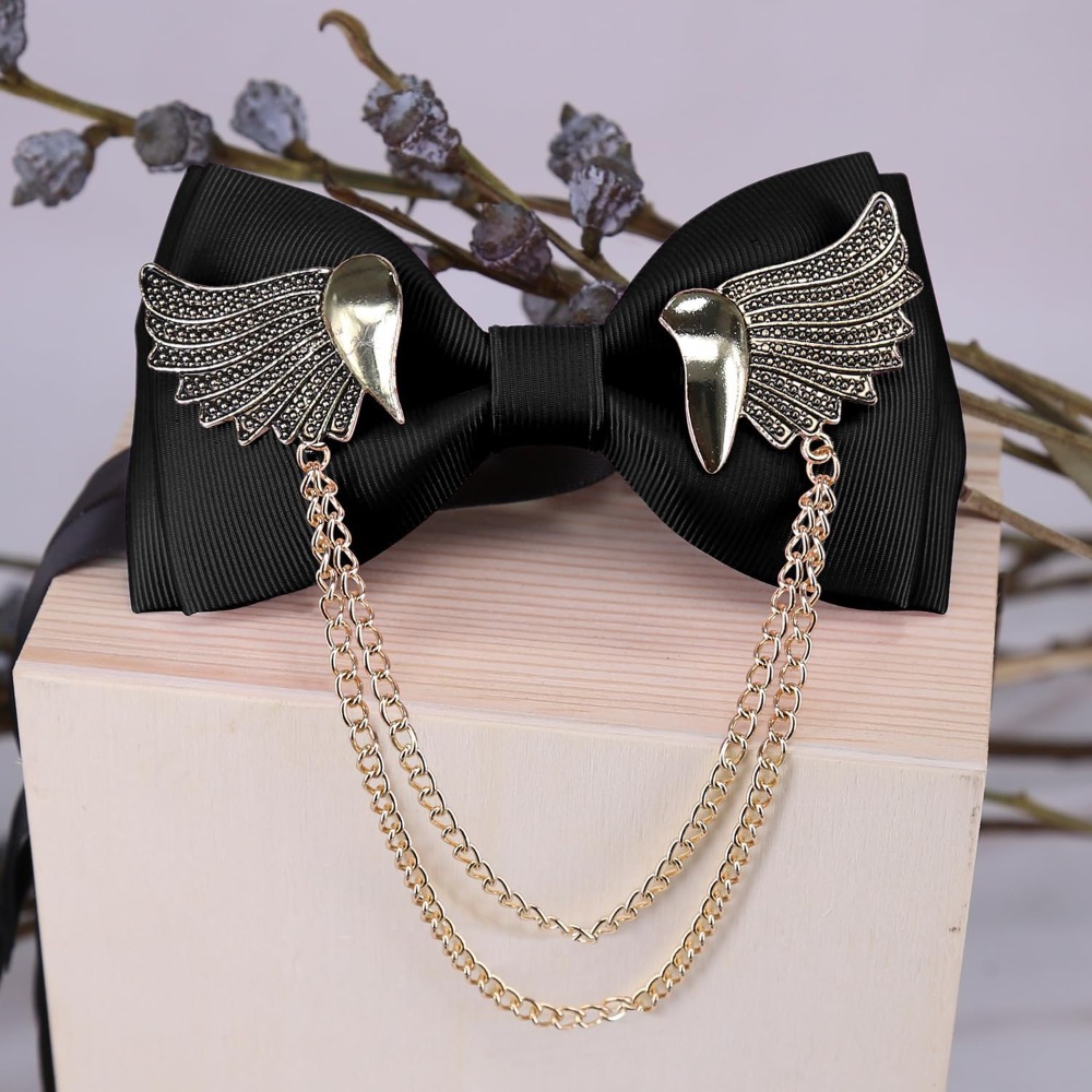Vintage Bow Ties with Gold Met - Bow Tie Pre Tied 리뷰 및 가격