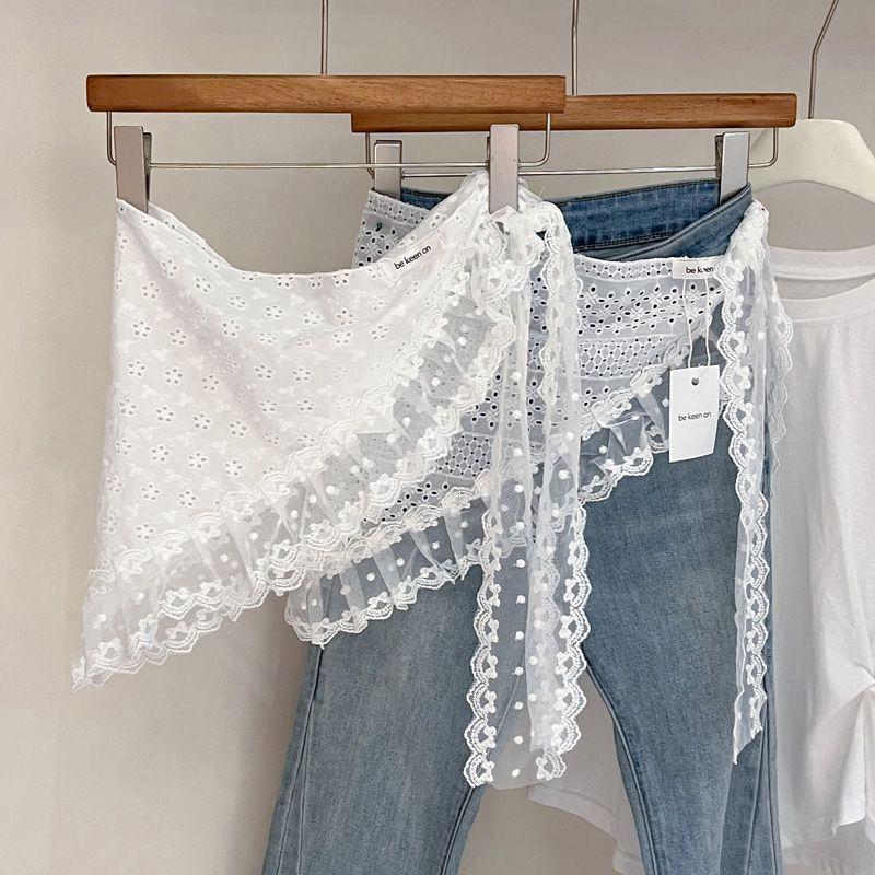 Retro  Lace Triangle Headscarf - Bandana Cotton 리뷰 및 가격