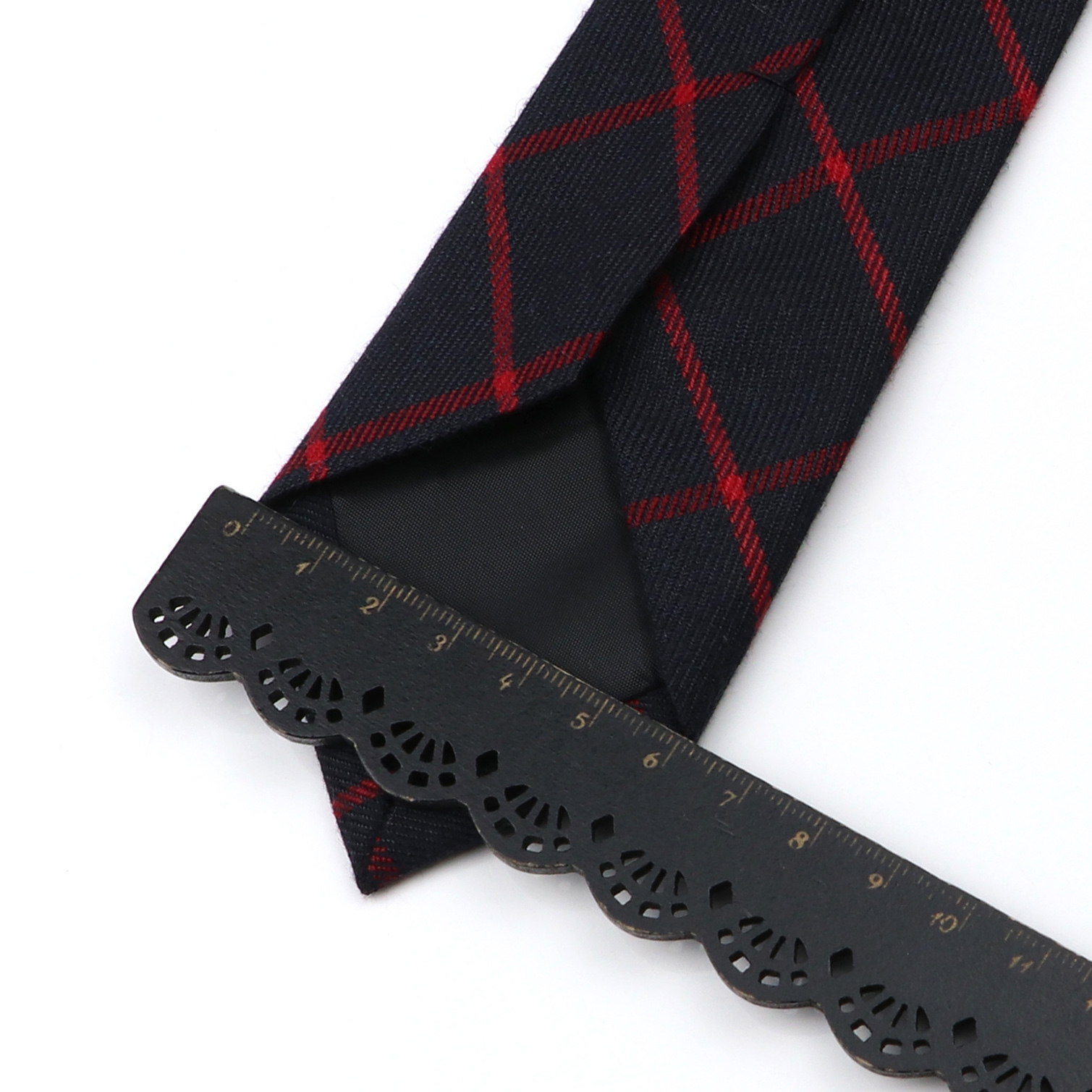 Classic Black Grey Plaid Cotto - Skinny Tie Men 리뷰 및 가격