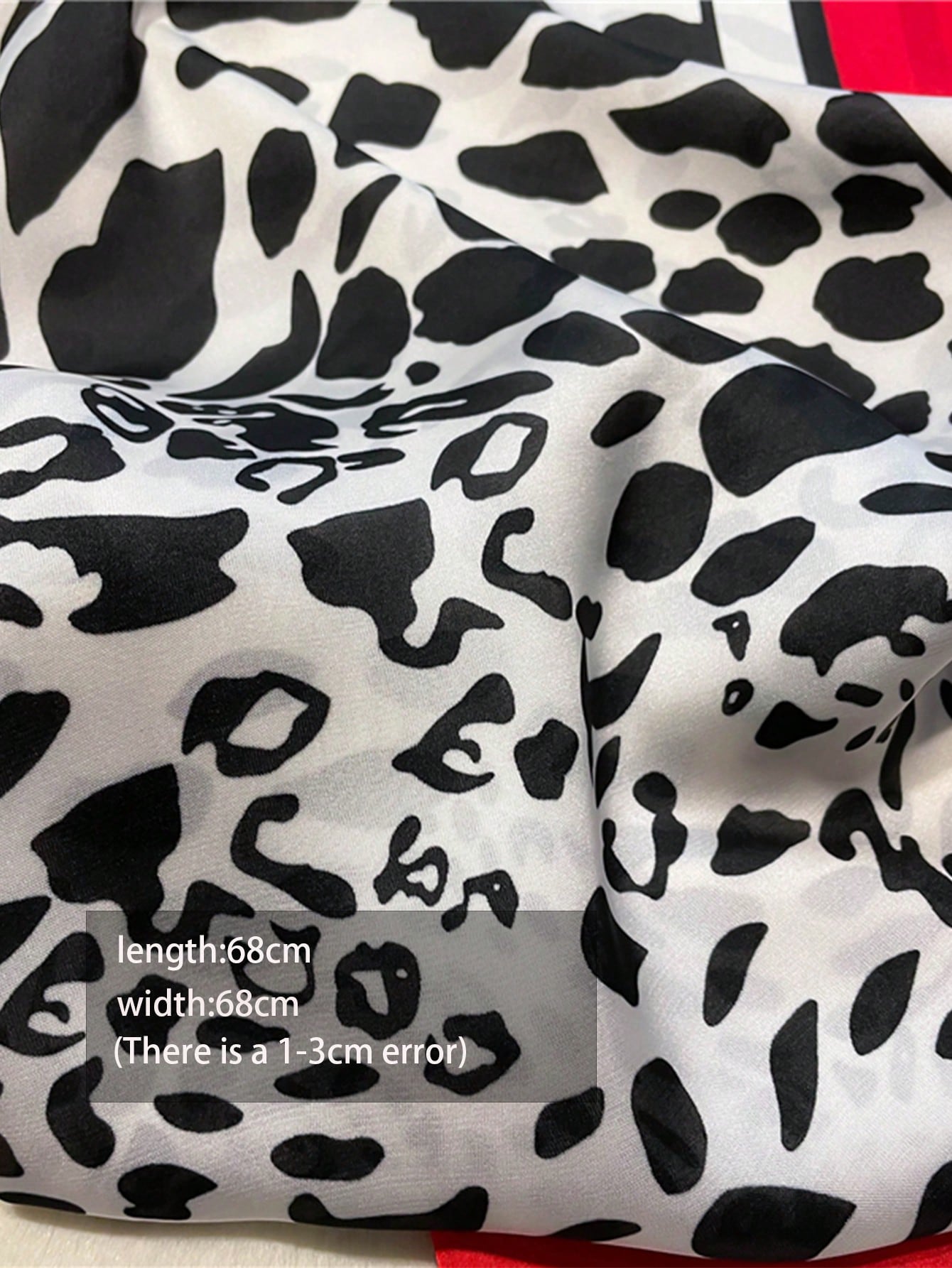 1pc Faux Silk Retro Leopard Pr - Bandana Cotton 리뷰 및 가격