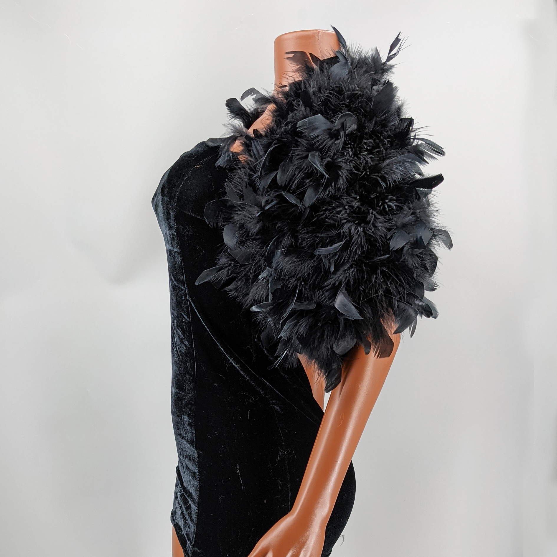 Black Feather Shawl for Women  - Stole Wedding Shawl 리뷰 및 가격