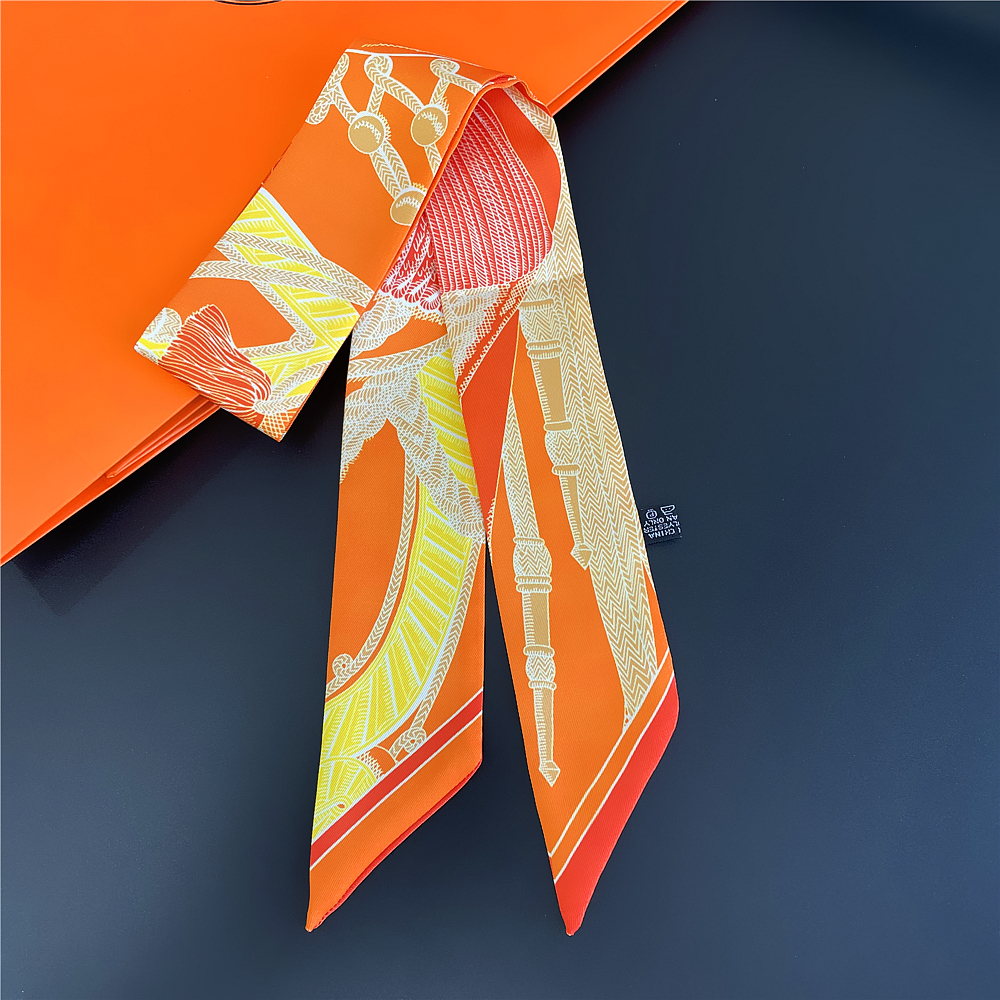 Brand Silk Scarf Design Women  - Head Wrap Turban 리뷰 및 가격