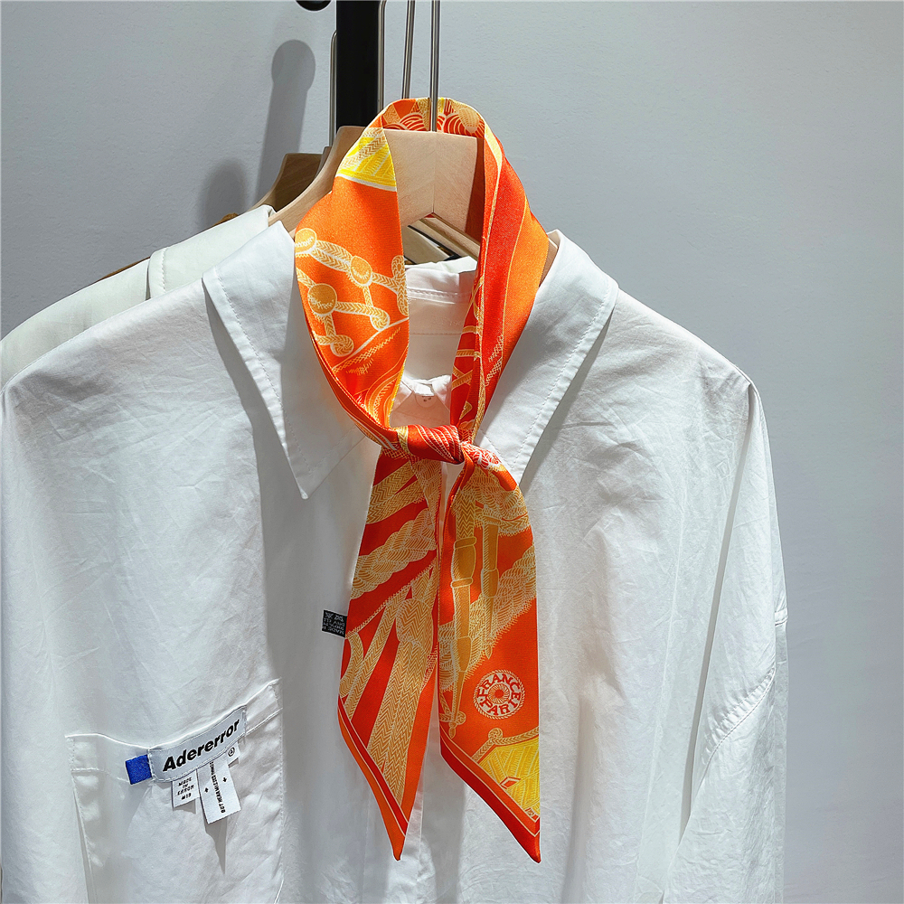 Brand Silk Scarf Design Women  - Head Wrap Turban 리뷰 및 가격