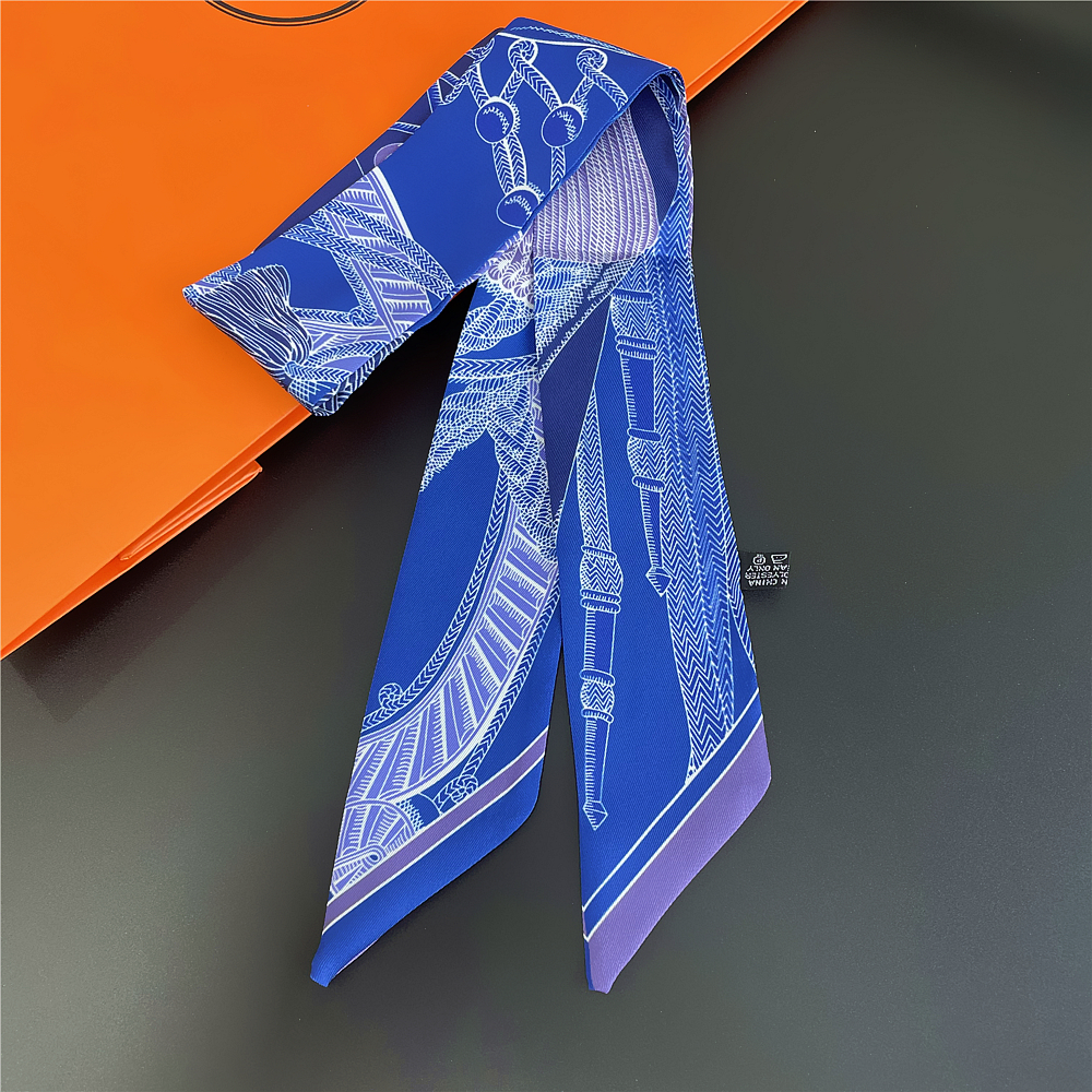 Brand Silk Scarf Design Women  - Head Wrap Turban 리뷰 및 가격