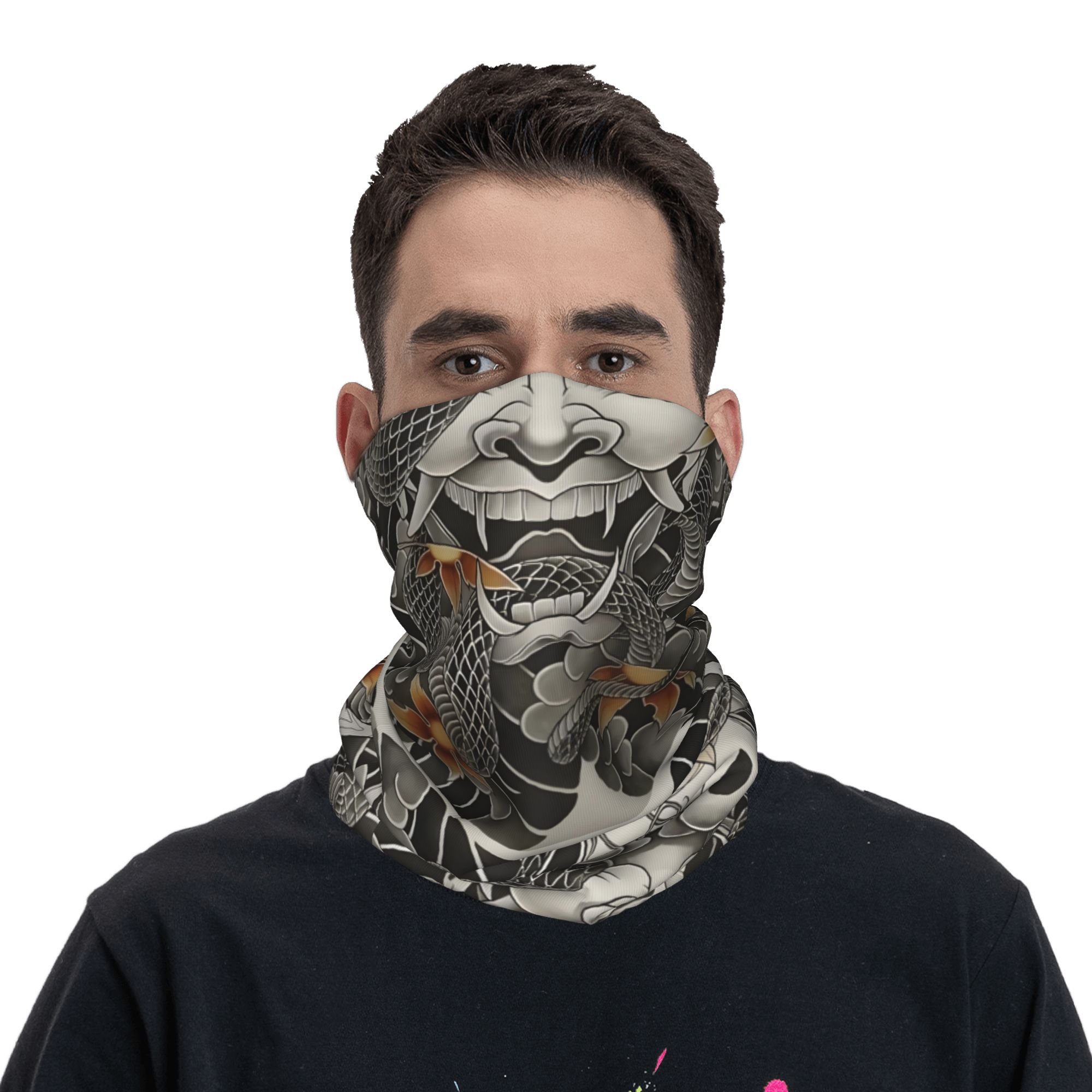 Custom Samurai Oni Demon Banda - Neck Warmer Tube 리뷰 및 가격