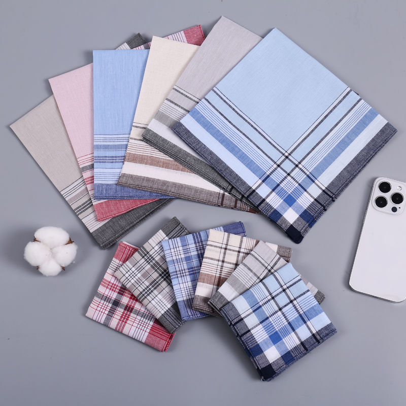 12Pcs Men's Pure Cotton Handke - Handkerchief Cotton Men 리뷰 및 가격