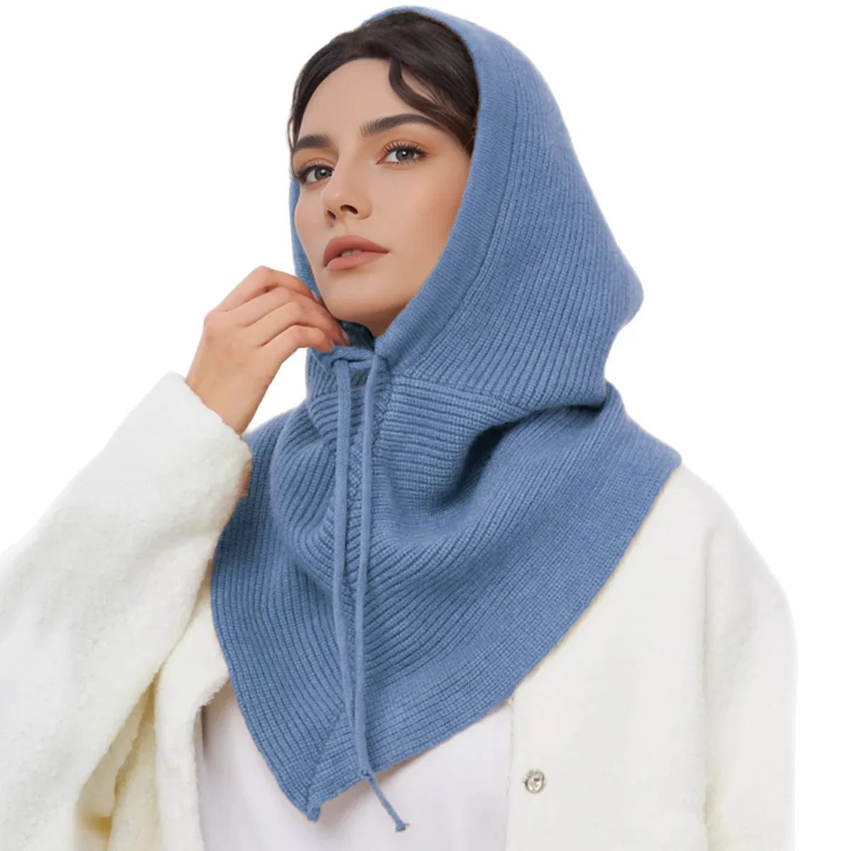 Women's Knitted Beanie Hat wit - Infinity Scarf Knit 리뷰 및 가격