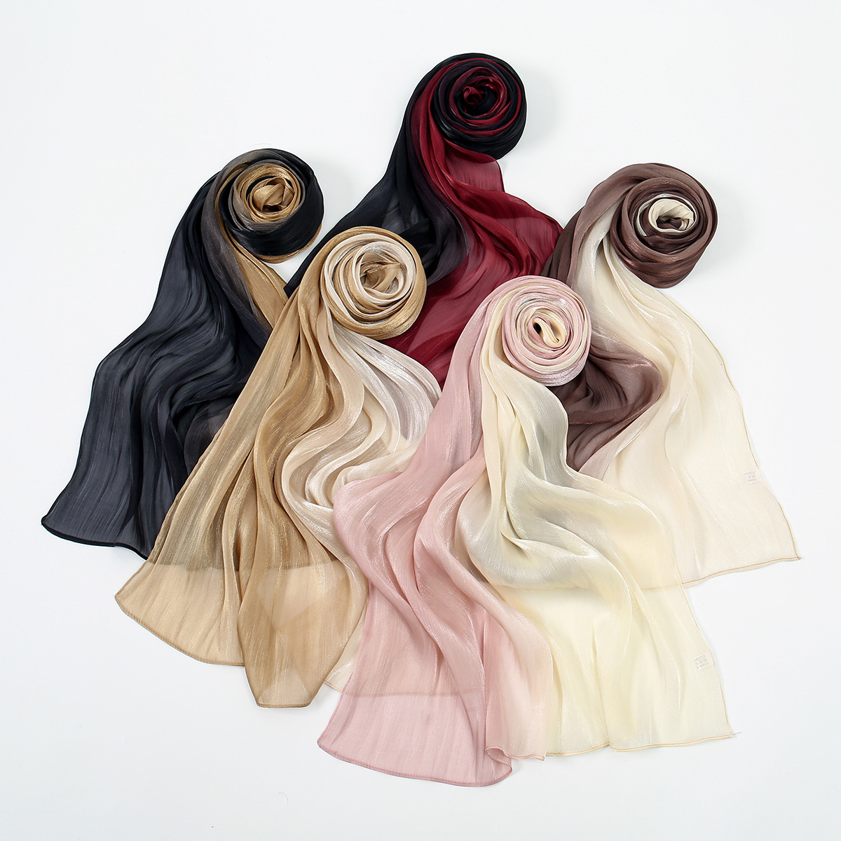 Gradient Twinkle Silk Hijab Sc - Head Wrap Turban 리뷰 및 가격