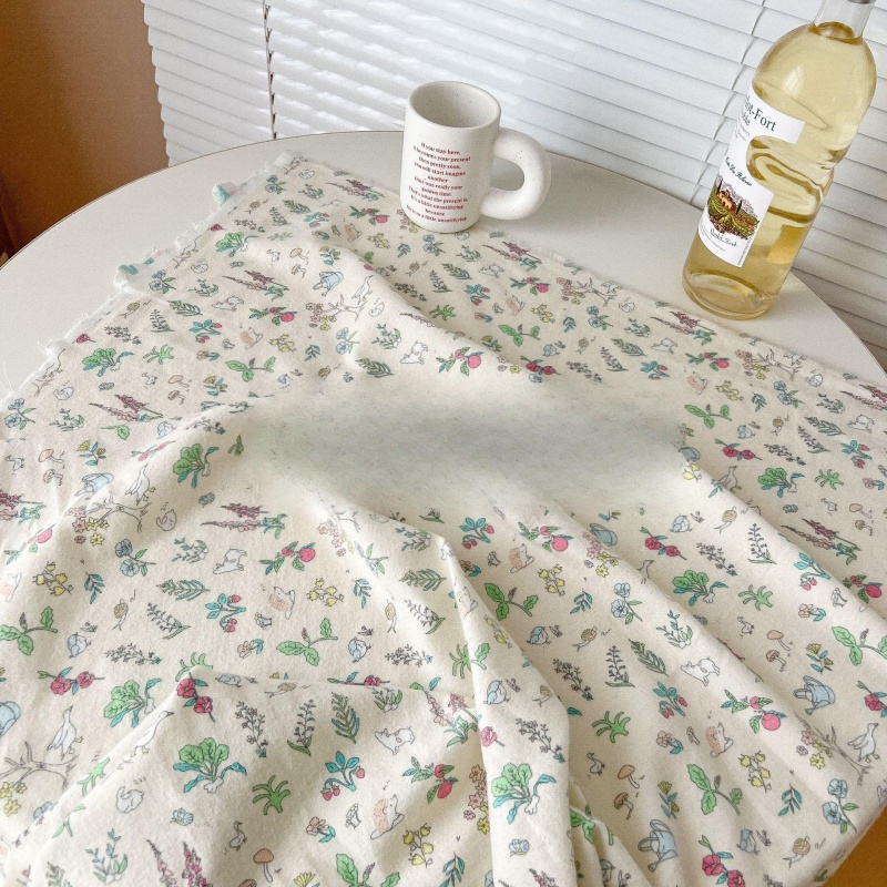 Fabrics Viscose Floral Printed - Woven Scarf Blanket 리뷰 및 가격