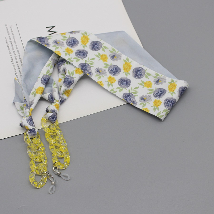 Bohemia Print Silk Scarf Glass - Silk Neck Scarf 리뷰 및 가격
