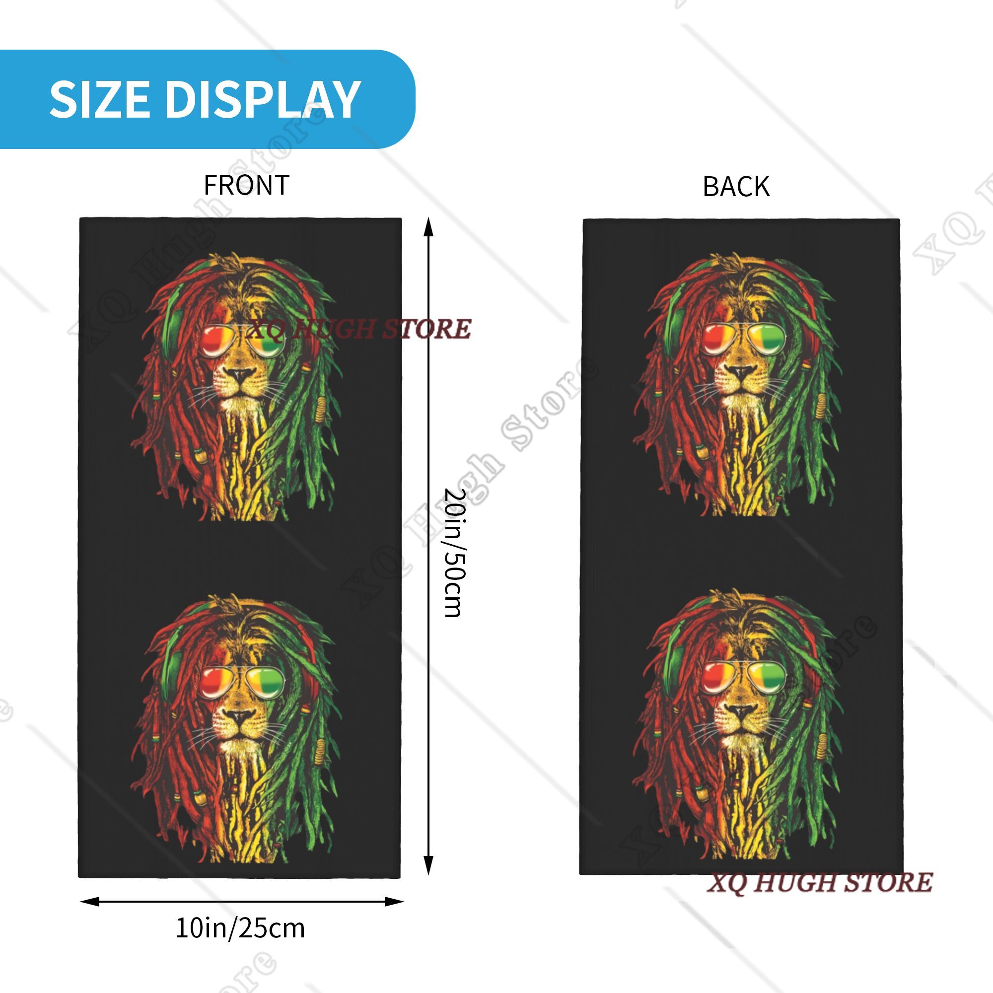 Rasta Reggae Lion Sunglass Art - Neck Warmer Tube 리뷰 및 가격