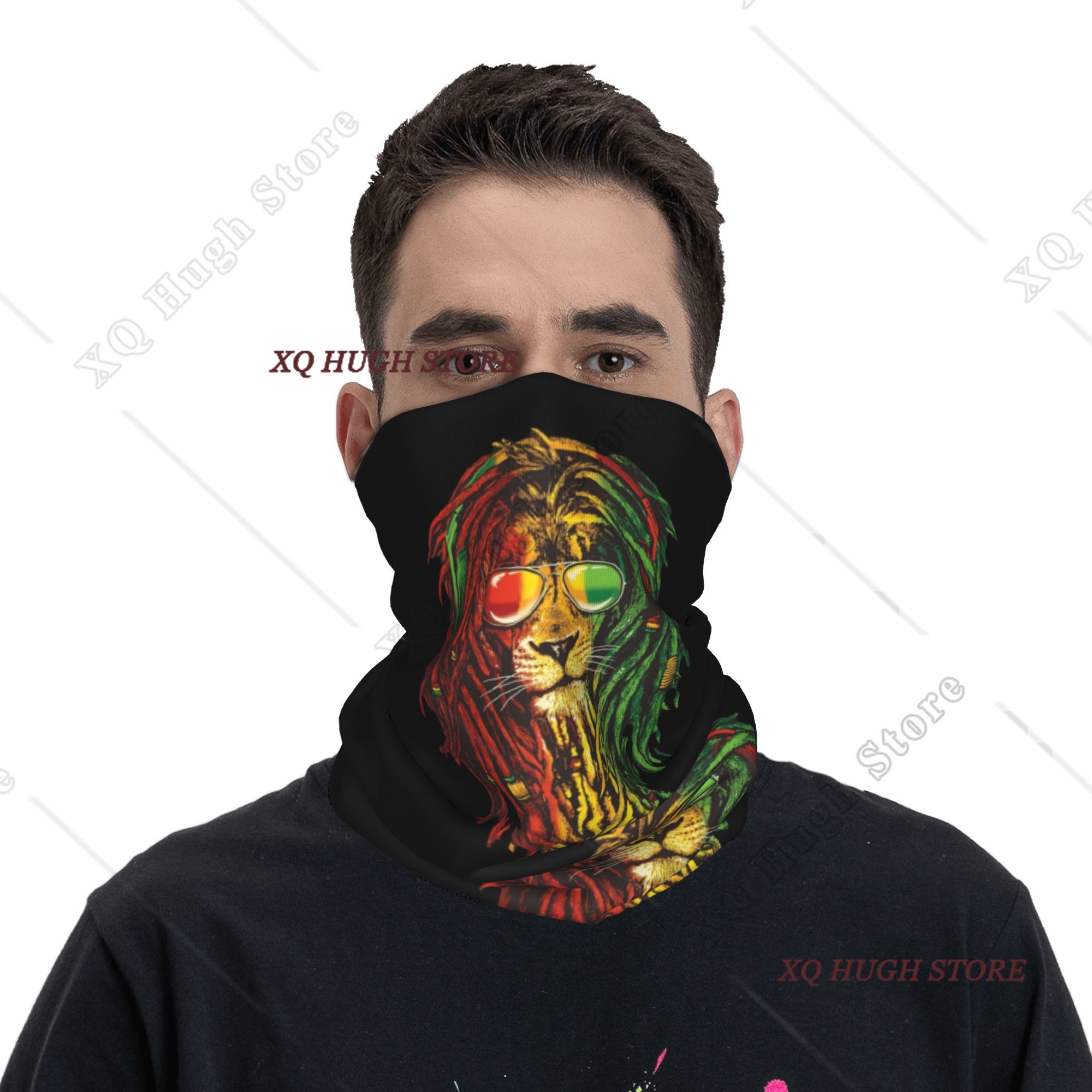 Rasta Reggae Lion Sunglass Art - Neck Warmer Tube 리뷰 및 가격
