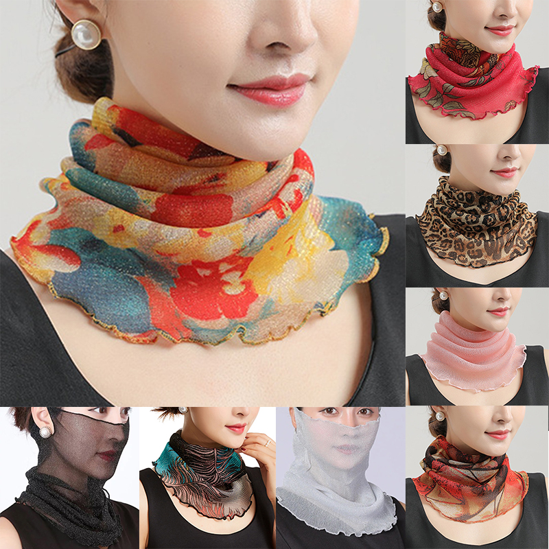 Spring Summer Chiffon Neck Col - Ascot Neck Scarf 리뷰 및 가격