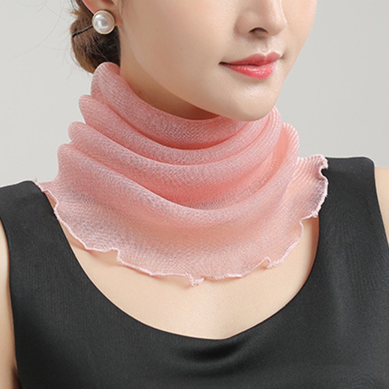 Spring Summer Chiffon Neck Col - Ascot Neck Scarf 리뷰 및 가격