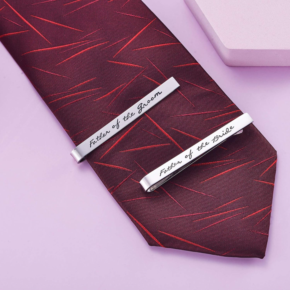 Father of The Groom Father of  - Tie Bar Set Gift 리뷰 및 가격