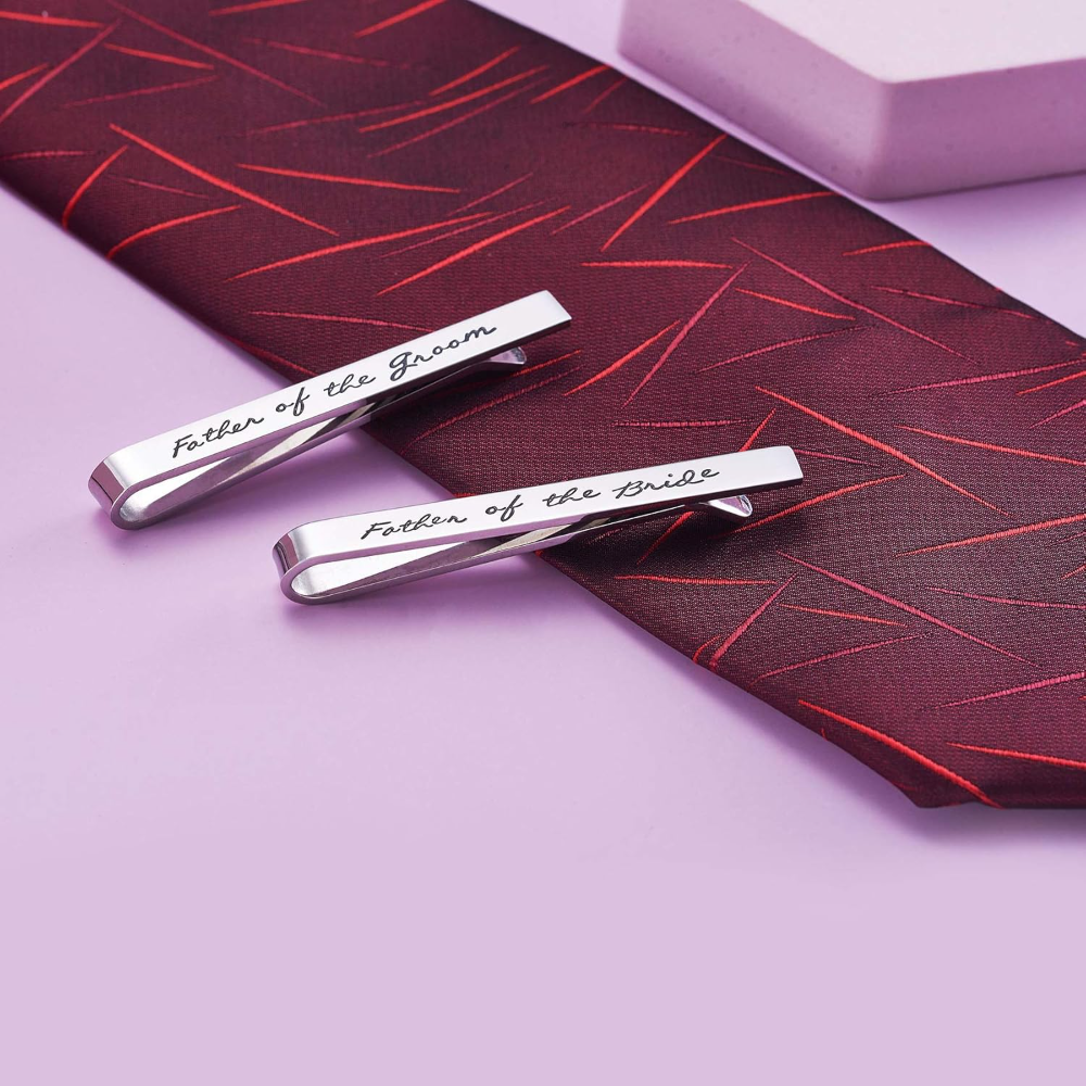 Father of The Groom Father of  - Tie Bar Set Gift 리뷰 및 가격