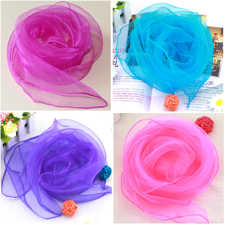 1pc 60x60cm Candy Colors Sheer - Ascot Neck Scarf 리뷰 및 가격