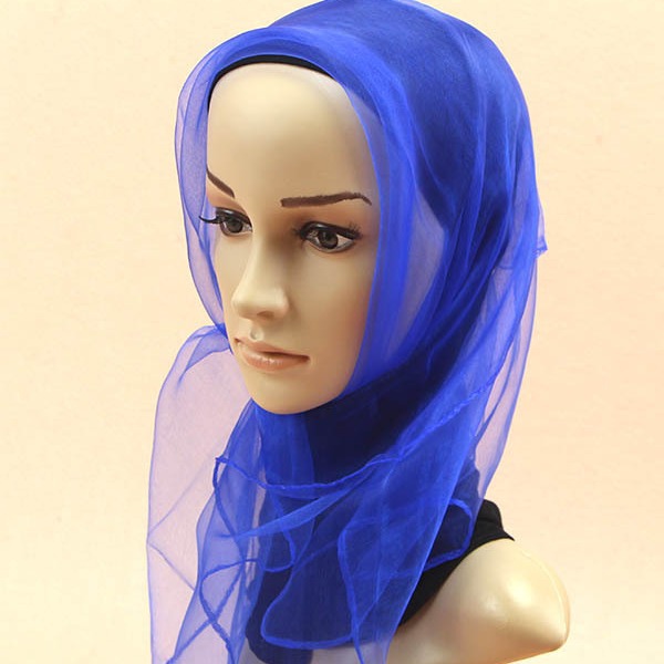 1pc 60x60cm Candy Colors Sheer - Ascot Neck Scarf 리뷰 및 가격
