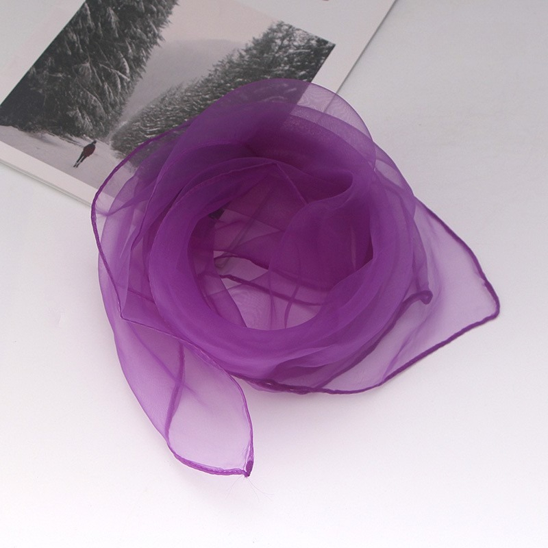 1pc 60x60cm Candy Colors Sheer - Ascot Neck Scarf 리뷰 및 가격