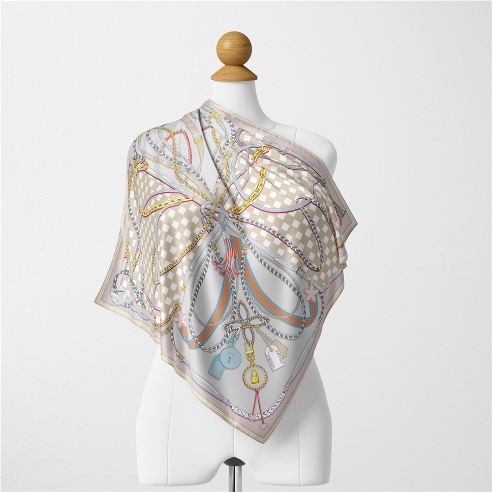 Twill Silk Scarf Woman Digital - Face Scarf Mask 리뷰 및 가격