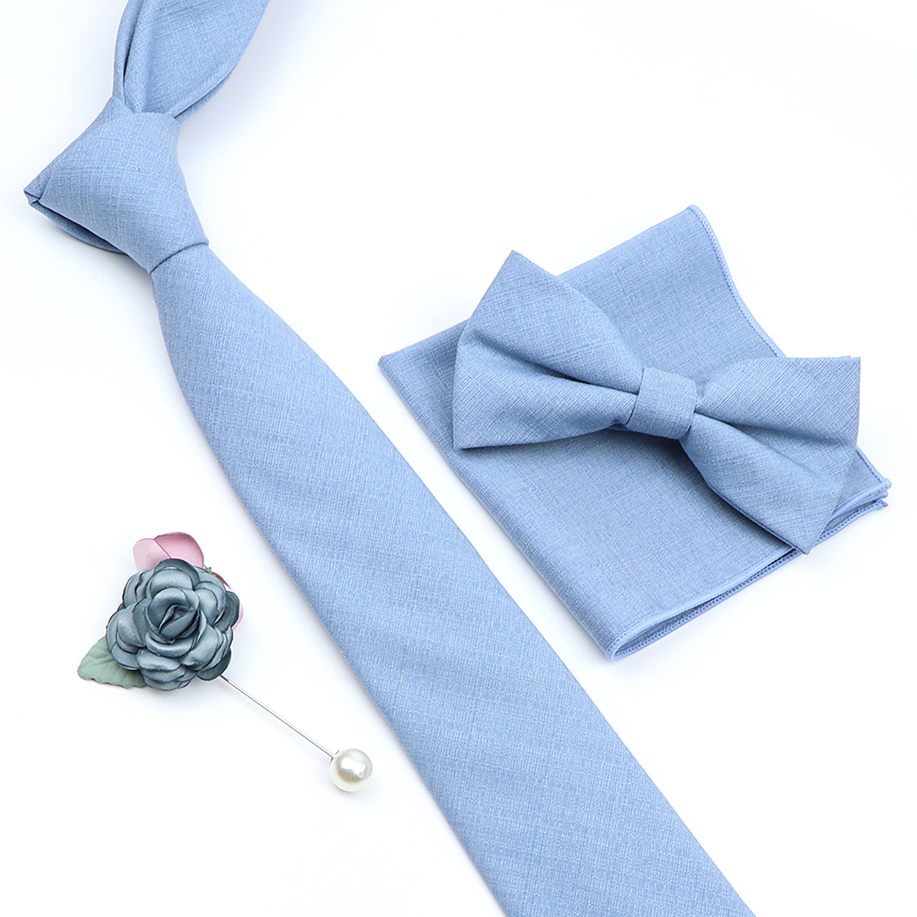Beautiful Solid Color Tie Broo - Skinny Tie Men 리뷰 및 가격