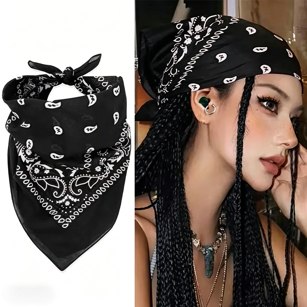 Hip Hop Wine Red Square Hair S - Ascot Neck Scarf 리뷰 및 가격