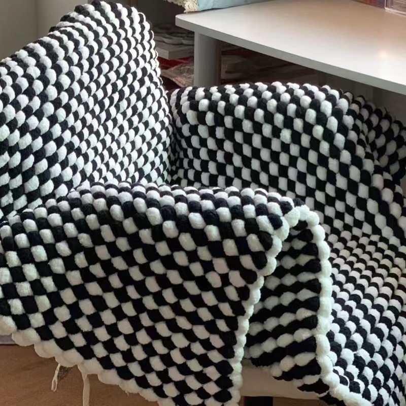 130G/Roll Pompom Yarn Mixed Co - Woven Scarf Blanket 리뷰 및 가격